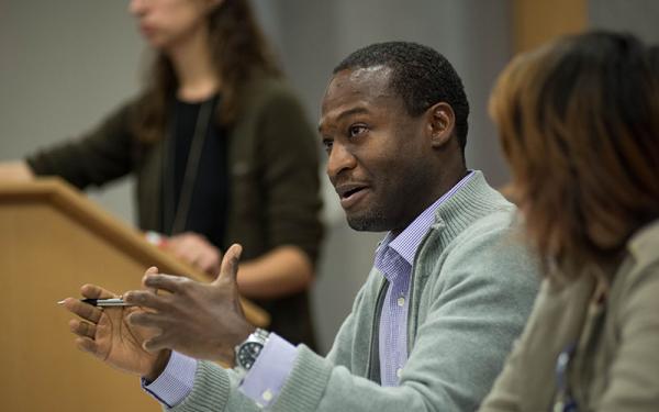 City administration member speaks on the Public Works Council