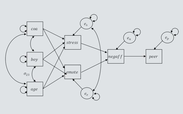 A path diagram