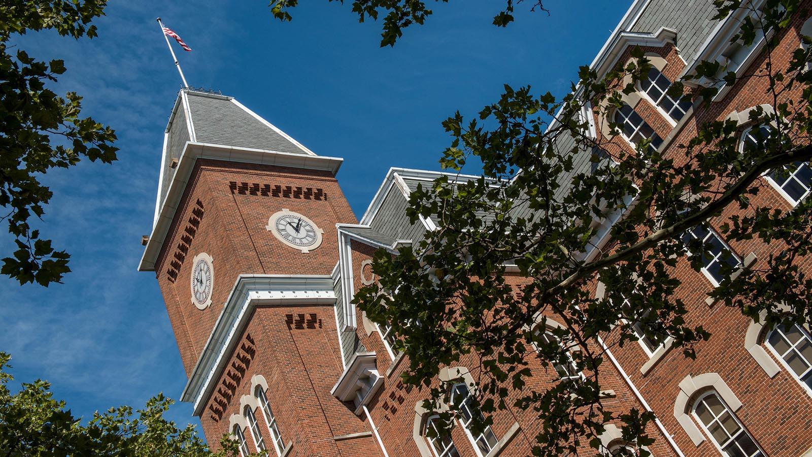 Exterior view of University Hall