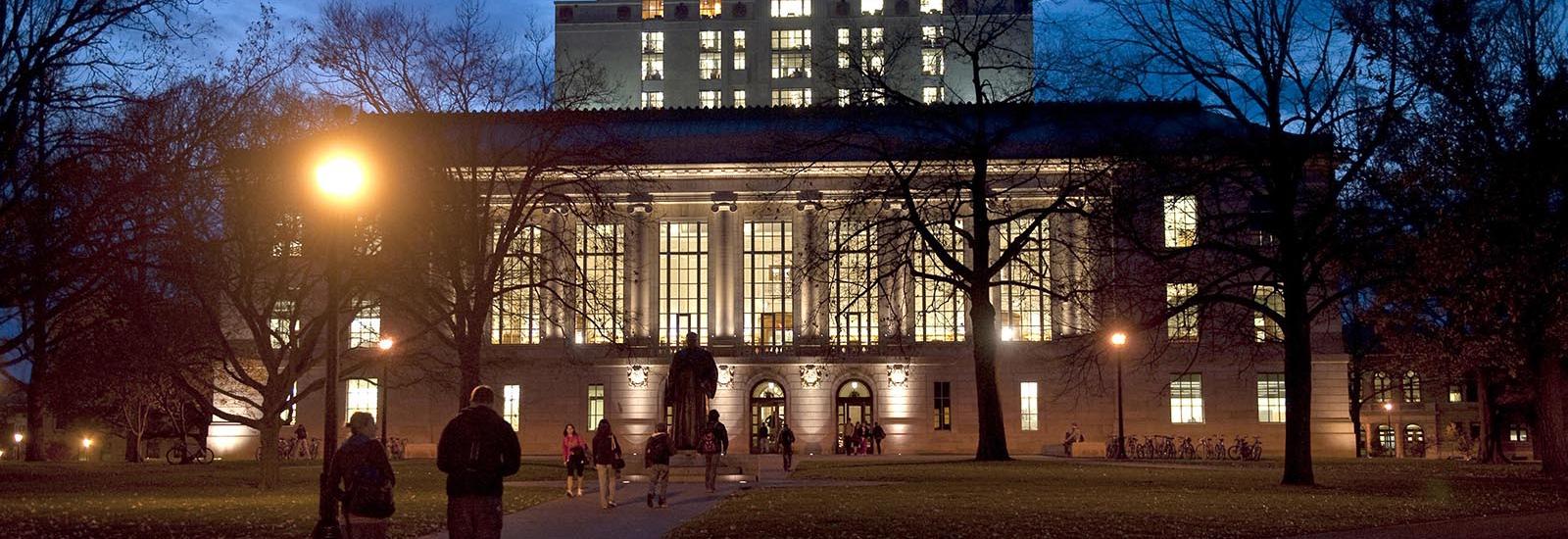 Exterior view of Thompson Library
