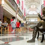Brutus Buckeye statue at the Ohio Union