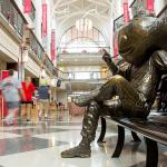 Brutus Buckeye statue at the Ohio Union